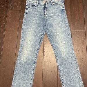 MOTHER Light Wash Skinny Jeans
